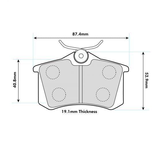 PBS ProTrack Brake Pads 1192PT - Rear