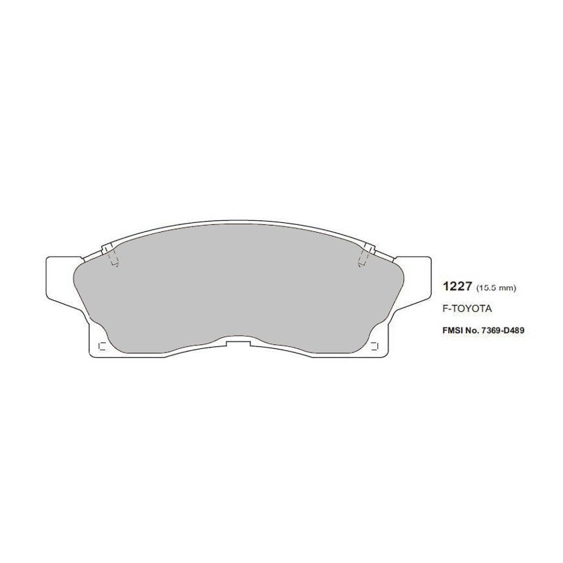 PBS ProTrack Brake Pads 119.7mm x 47.3mm 1227PT - Front