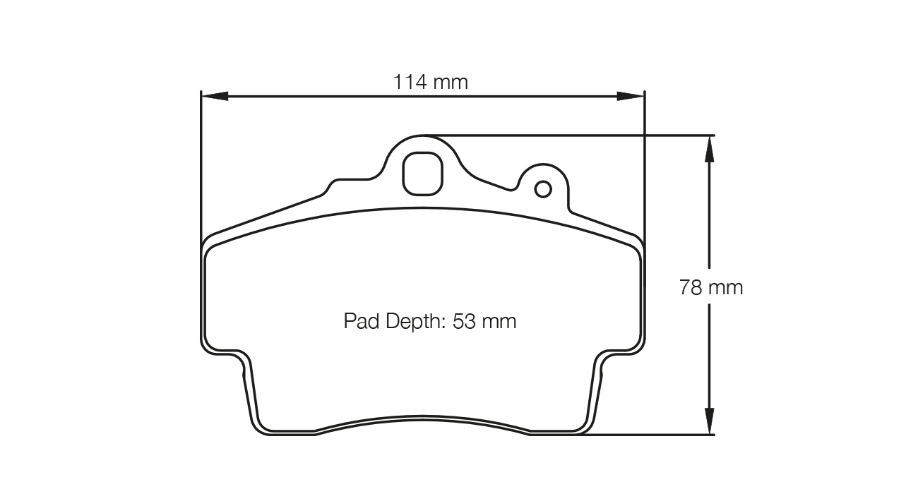 PAGID RST 3 Brake Pads 114mm x 78mm S2407T03001 - Front
