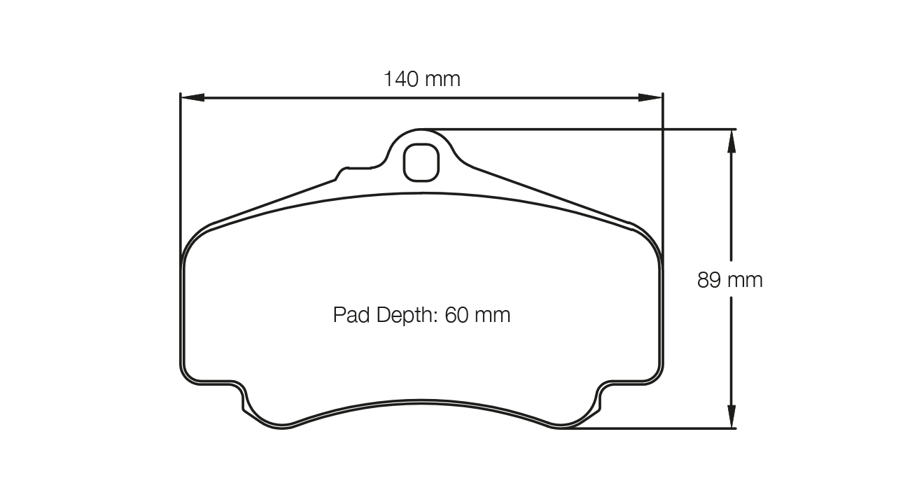 PAGID RSL 29 Brake Pads 140mm x 89mm E247429010 - Front