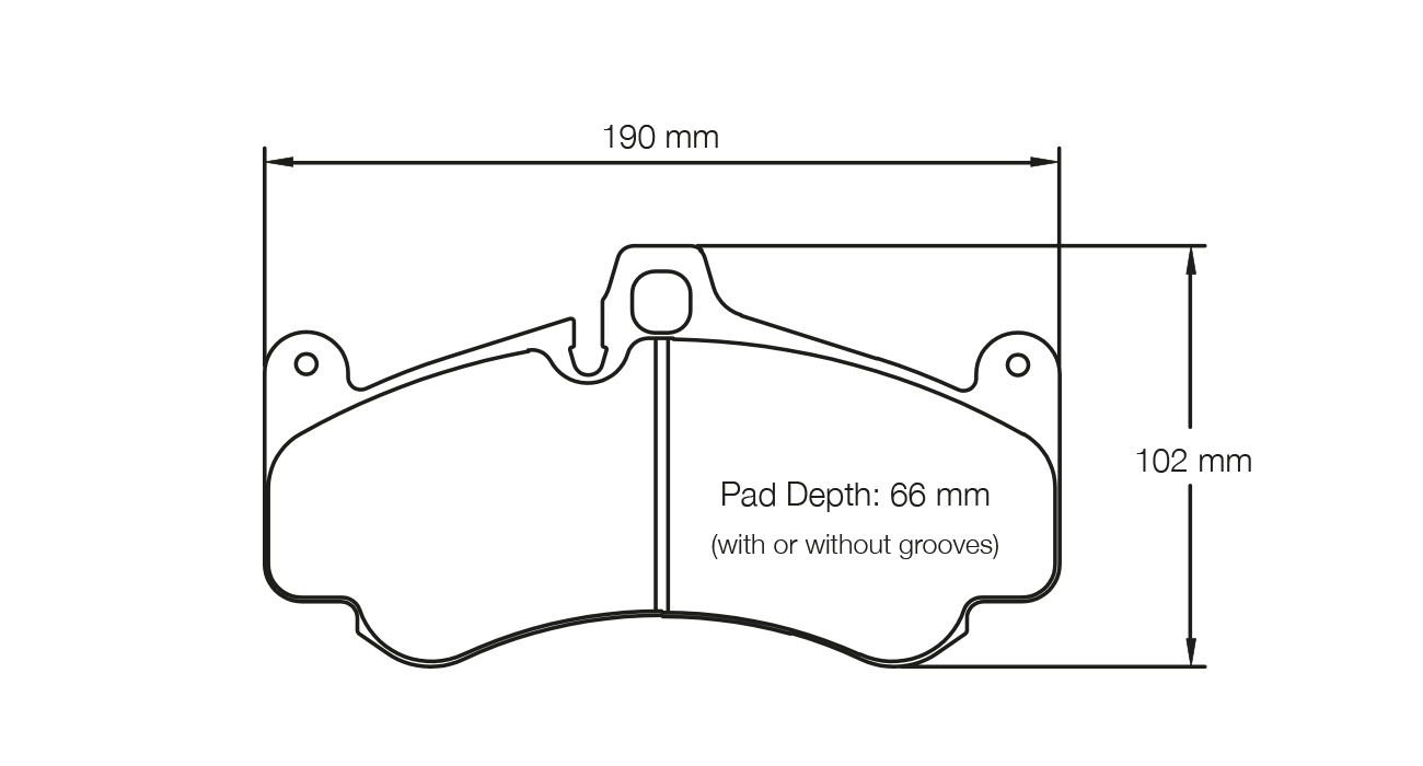 PAGID RSL 29 Brake Pads 190mm x 102mm E270729010 - Front