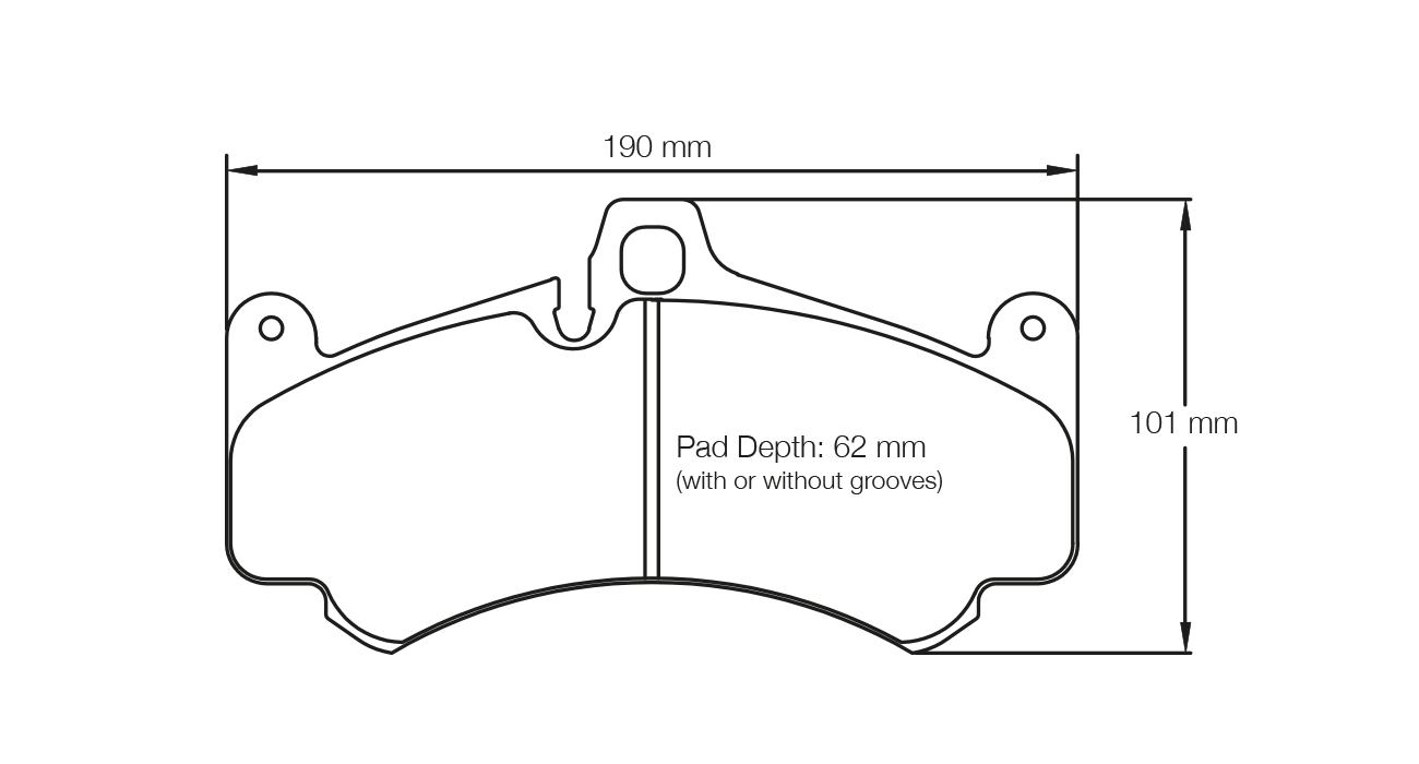 PAGID RST 3 Brake Pads 190mm x 101mm S8004T03001 - Front