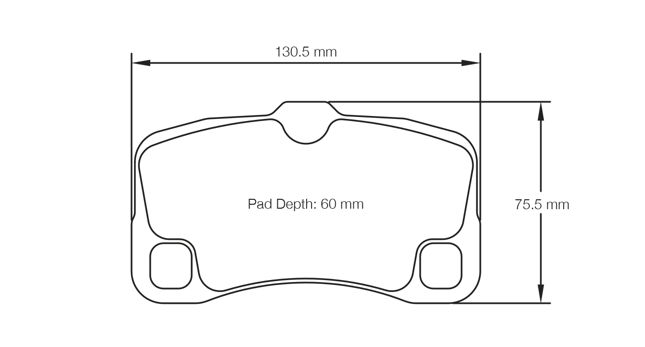 PAGID RST 3 Brake Pads 130.5mm x 75.5mm S8006T03001 - Rear