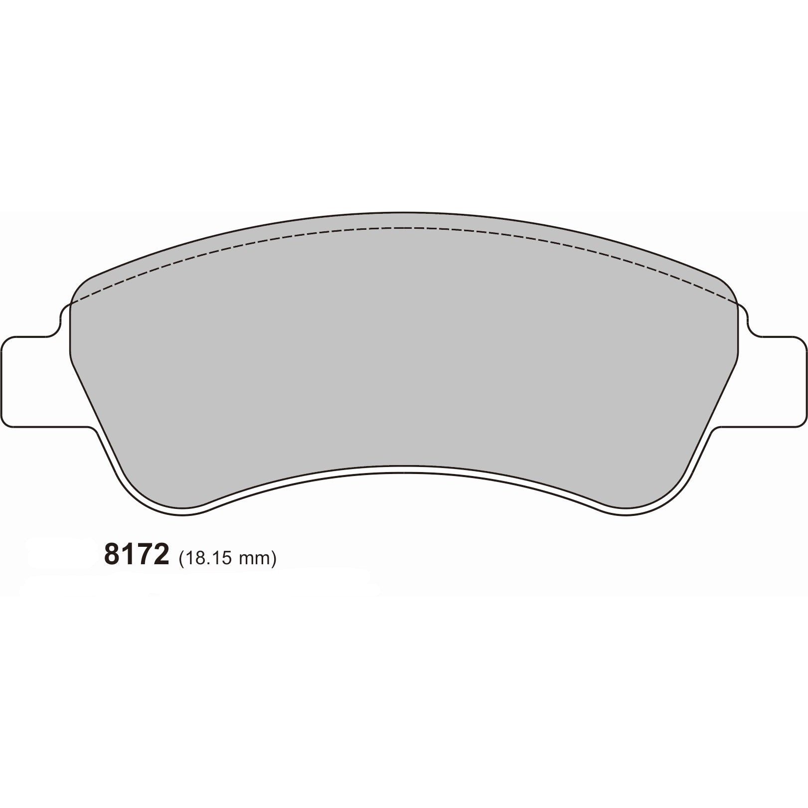 PBS ProTrack Brake Pads 8172PT - Front