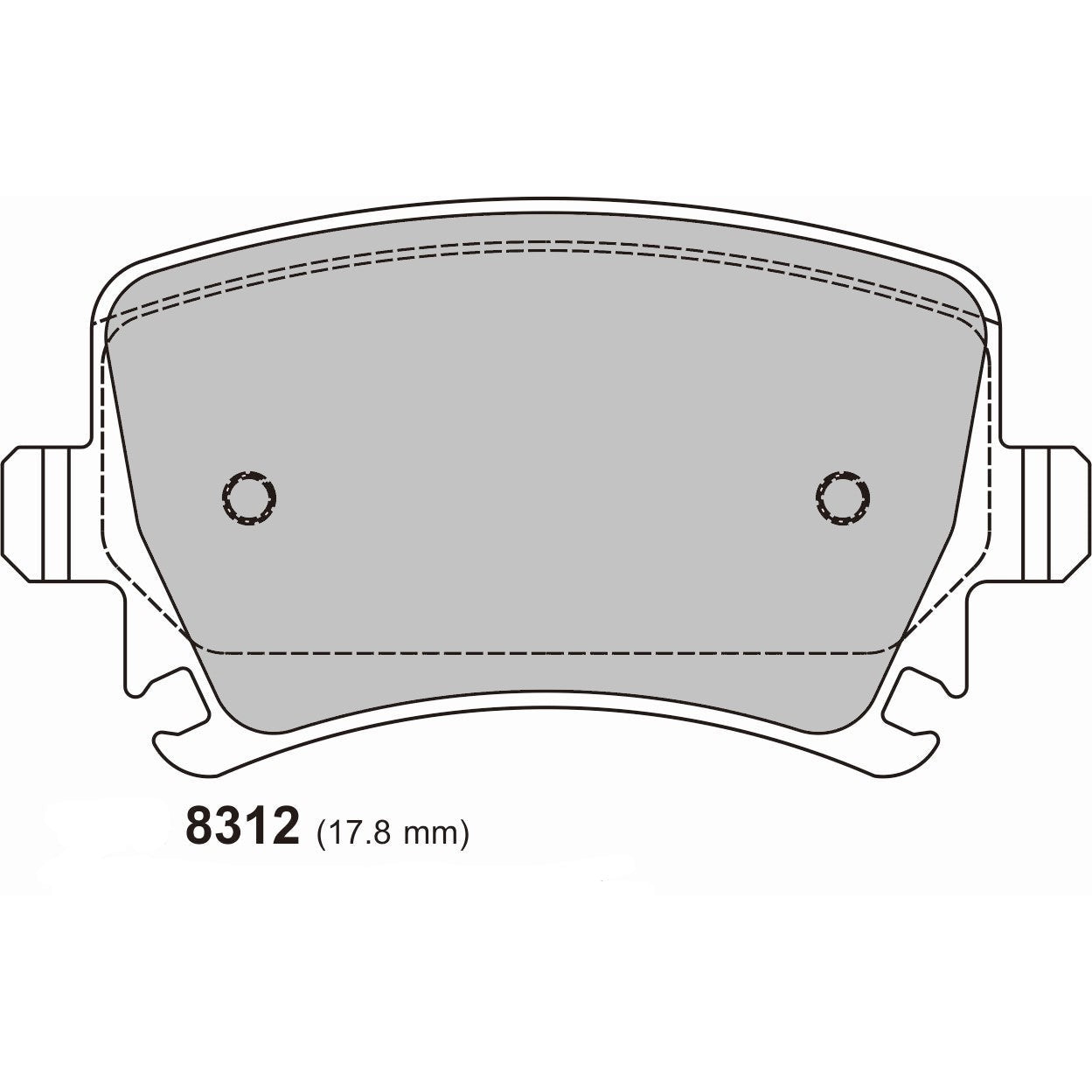 PBS ProTrack Brake Pads 8312PT - Rear