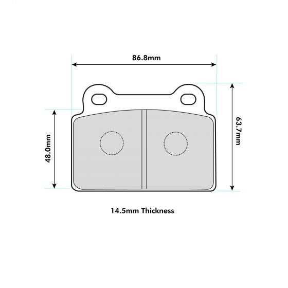 PBS ProTrack Brake Pads 8400PT - Rear