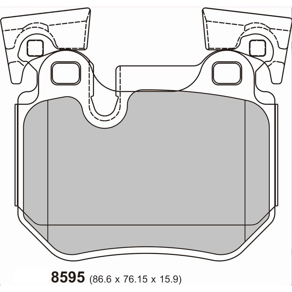PBS ProRace Brake Pads 8595PR - Rear