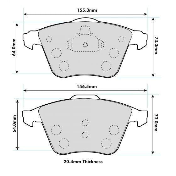 PBS ProTrack Brake Pads 8601PT - Front