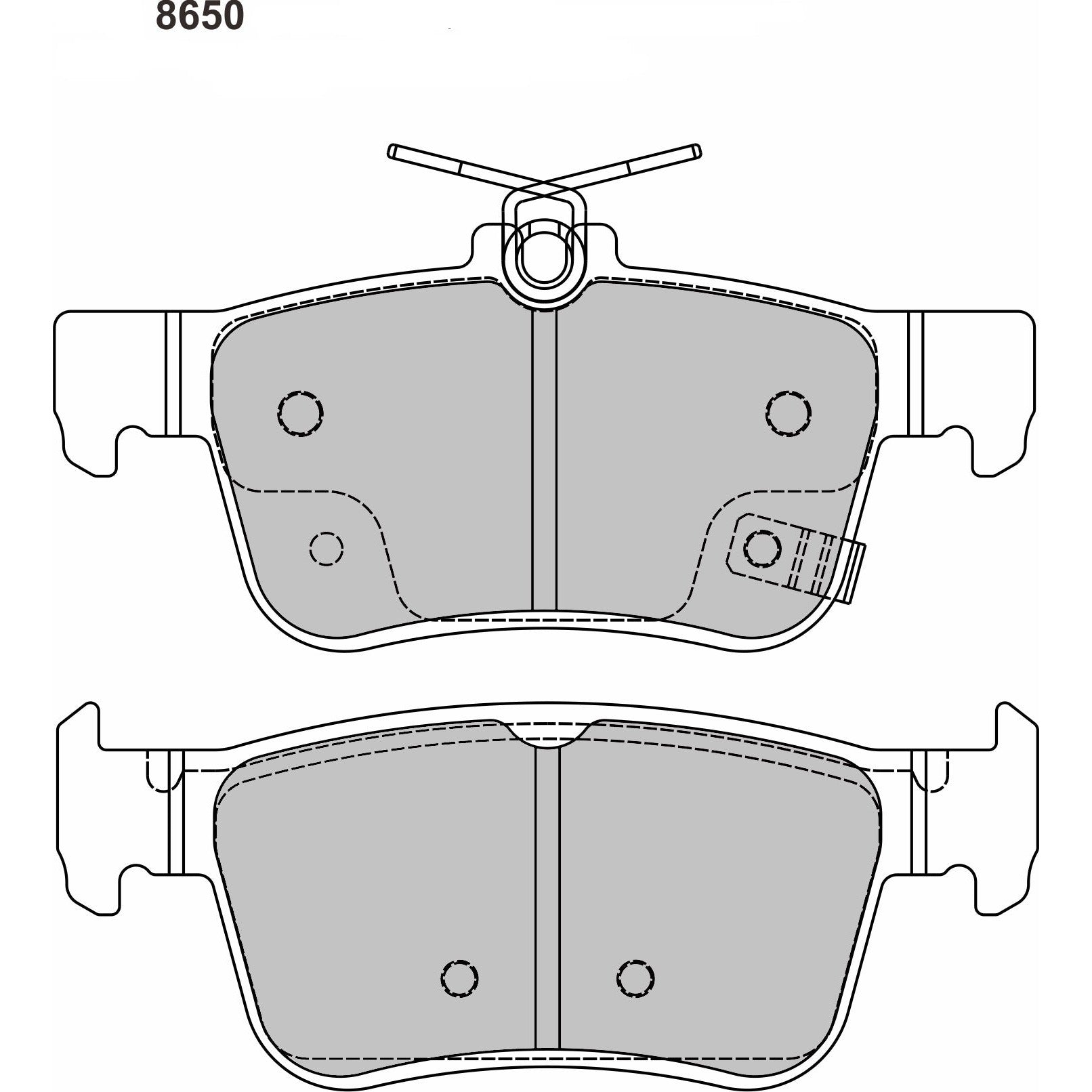 PBS ProTrack Brake Pads 8650PT - Rear