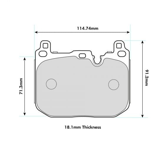 PBS ProComp S1 Brake Pads 8685PCS1 - Front