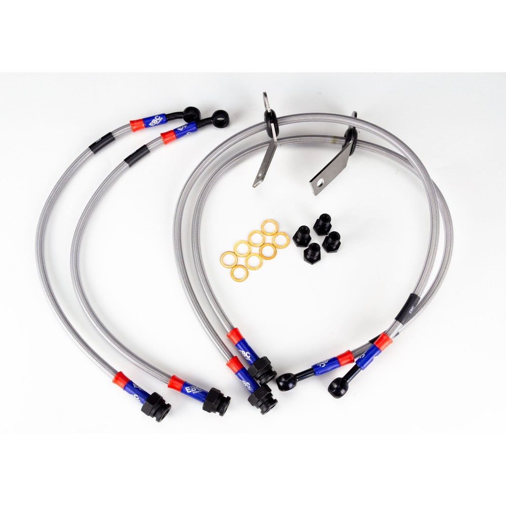 EBC Braided Steel Brake Lines - BLA2133-4L - Front & Rear