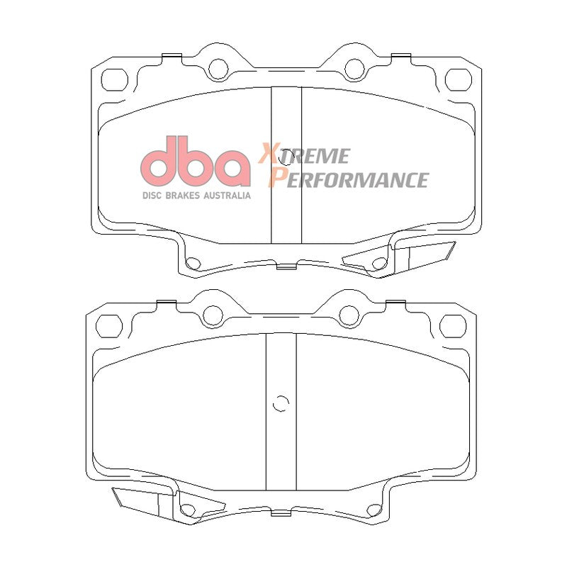 DBA Xtreme Performance Brake Pads 119mm x 72mm DB1199XP - Front