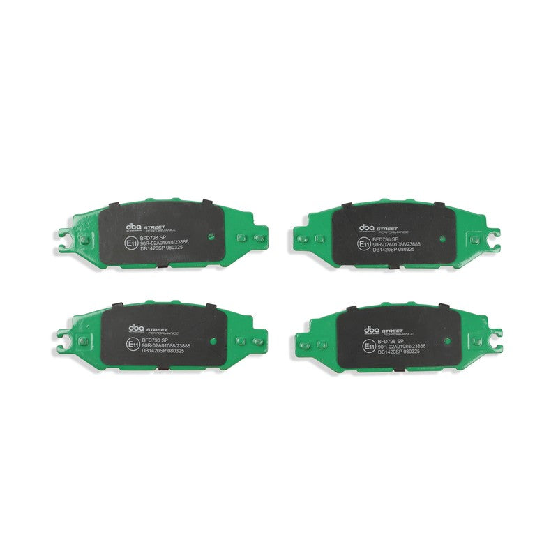 DBA Street Performance Brake Pads 122.16mm x 41mm DB1420SP - Rear