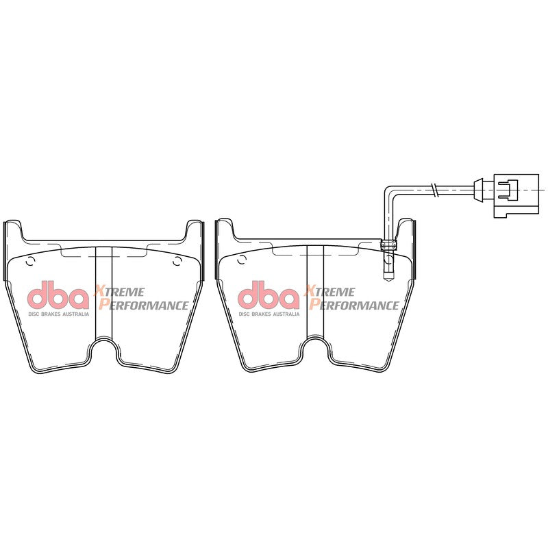 DBA Xtreme Performance Brake Pads 97mm x 74.3mm DB15005XP - Front