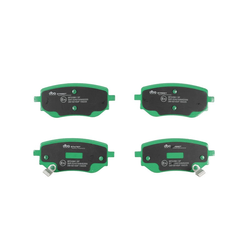 DBA Street Performance Brake Pads 112.8mm x 48.1mm DB15015SP - Rear