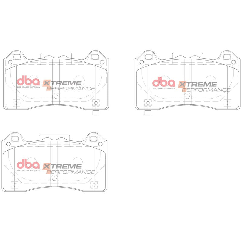 DBA Xtreme Performance Brake Pads 137.7mm x 77.4mm DB15025XP - Front