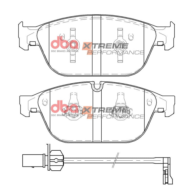 DBA Xtreme Performance Brake Pads 193mm x 76.5mm DB15099XP - Front