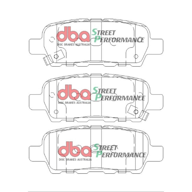 DBA Street Performance Brake Pads 105.5mm x 38mm DB1509SP - Rear