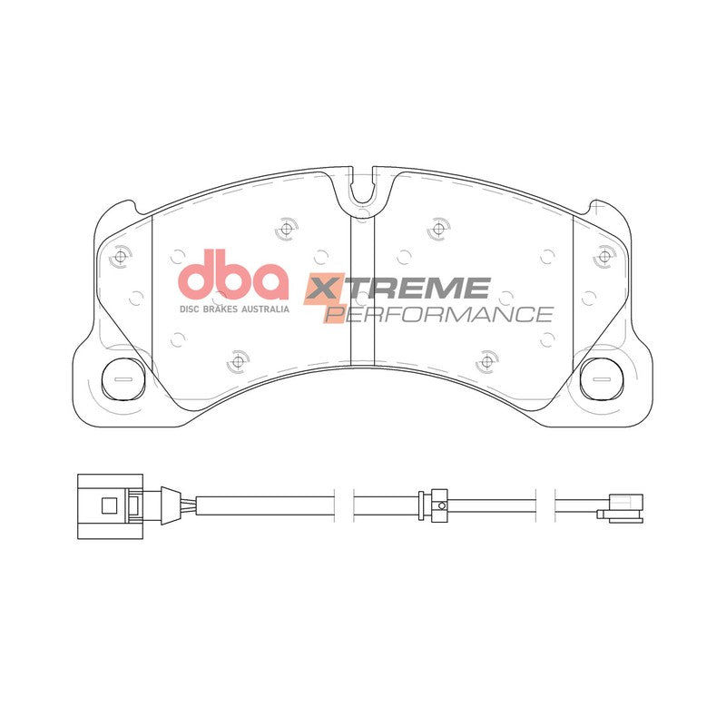 DBA Xtreme Performance Brake Pads 209.6mm x 94.7mm DB15102XP - Front