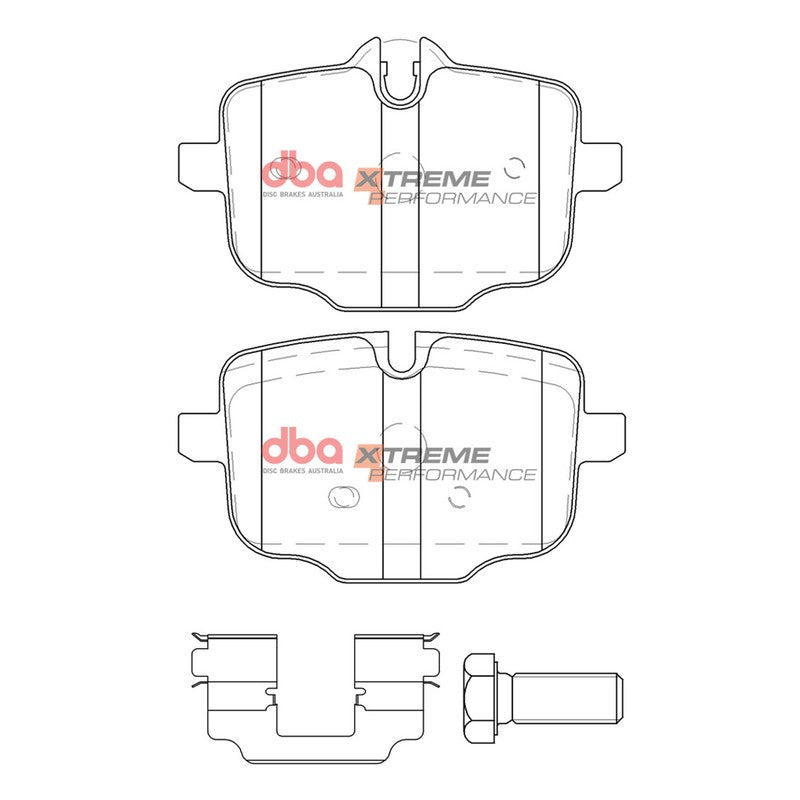 DBA Xtreme Performance Brake Pads 116.1, 116.1mm x 72.1, 64.9mm DB15109XP - Rear