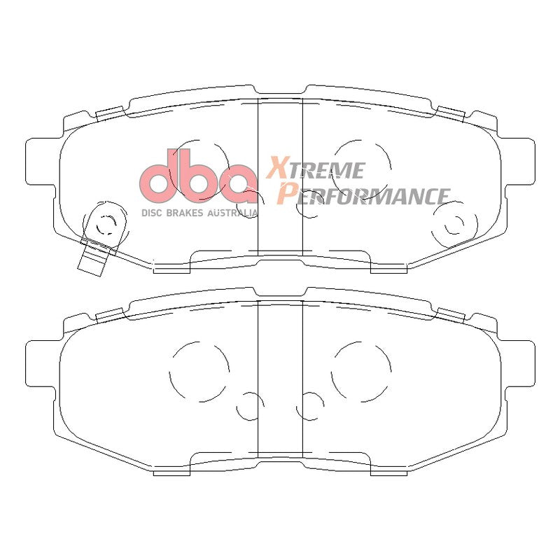 DBA Xtreme Performance Brake Pads 110.4mm x 40mm DB1789XP - Rear