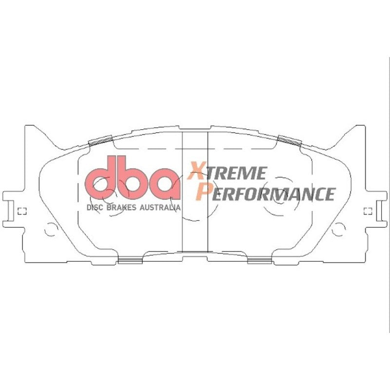 DBA Xtreme Performance Brake Pads 157.7mm x 57.2mm DB1800XP - Front