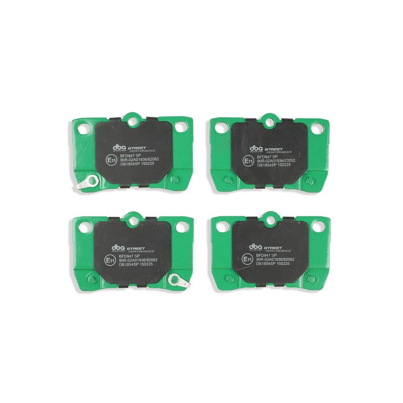 DBA Street Performance Brake Pads 88.2mm x 58.2mm DB1854SP - Rear
