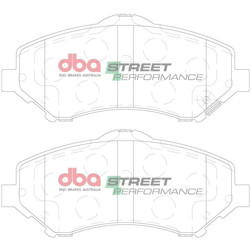 DBA Street Performance Brake Pads 146.7mm x 63.5mm DB2002SP - Front