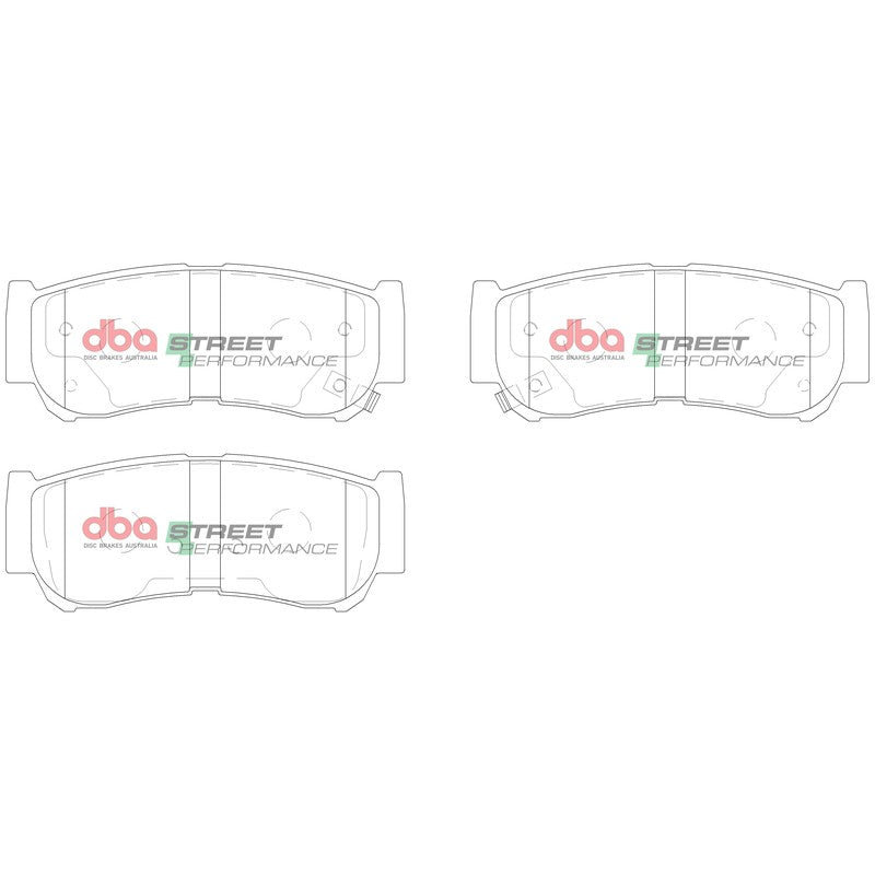 DBA Street Performance Brake Pads 118.6mm x 46.9mm DB2035SP - Rear