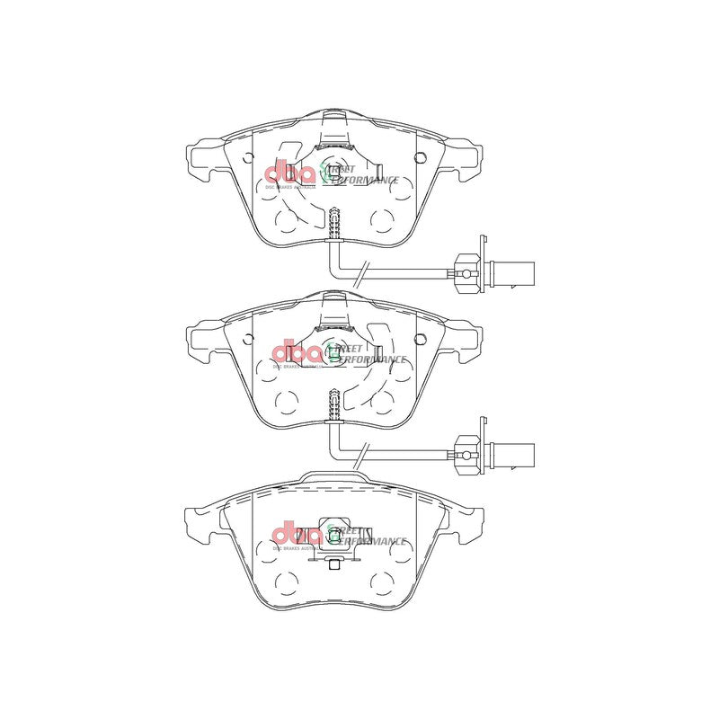 DBA Street Performance Brake Pads 155.1mm x 72.8mm DB2210SP - Front