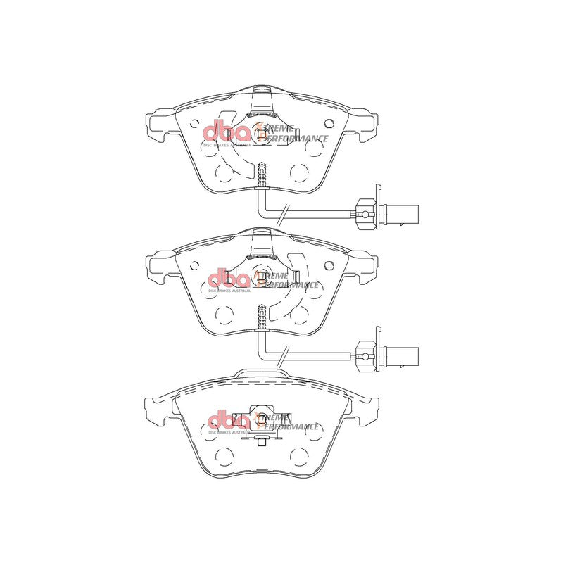 DBA Xtreme Performance Brake Pads 155.1mm x 72.8mm DB2210XP - Front