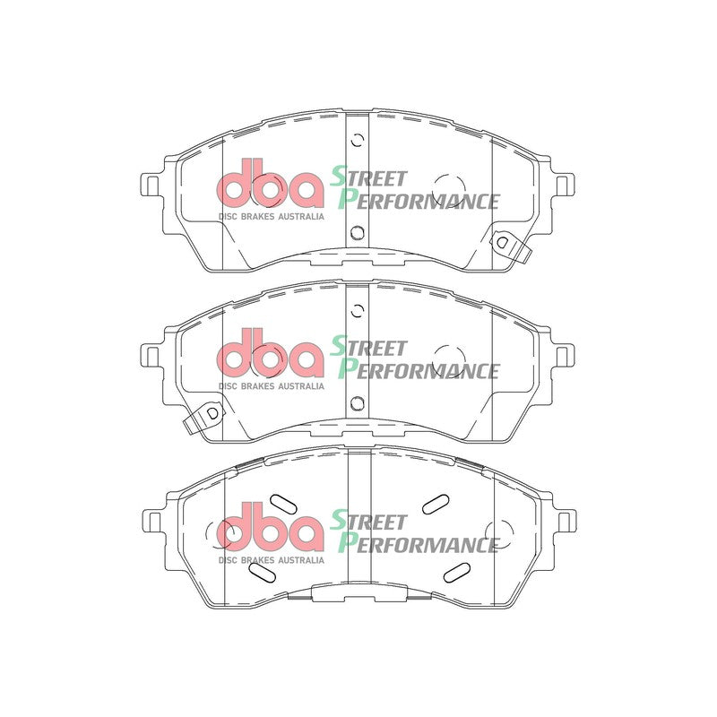 DBA Street Performance Brake Pads 184.7mm x 70mm DB2379SP - Front