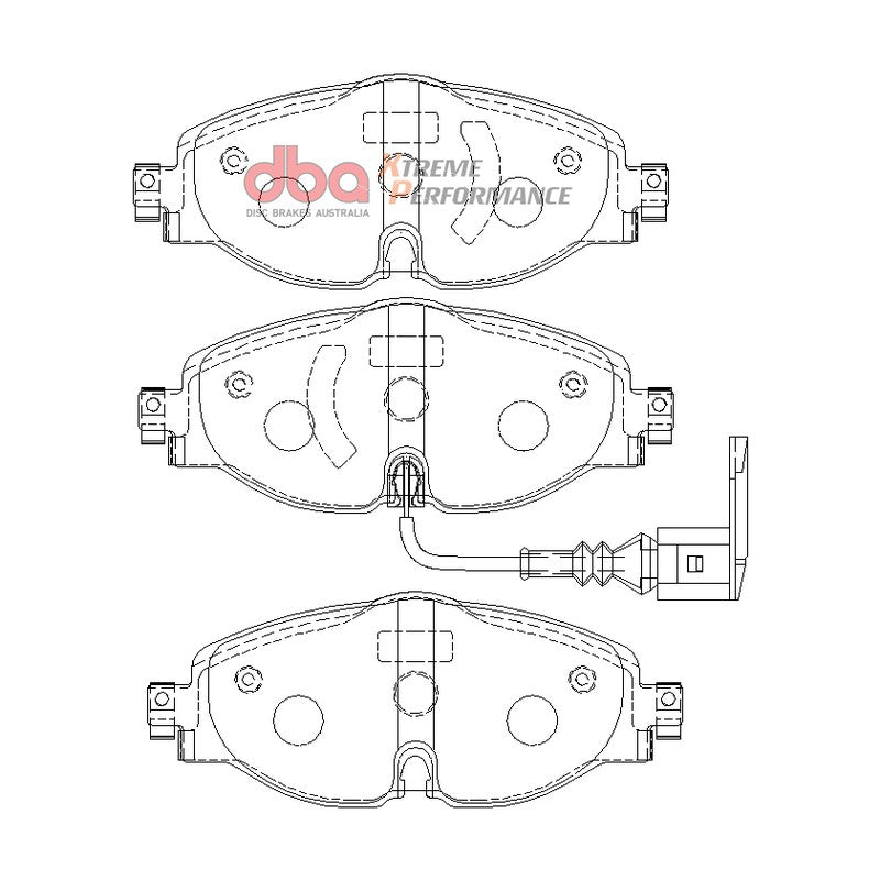 DBA Xtreme Performance Brake Pads 160.1mm x 64.5mm DB2383XP - Front