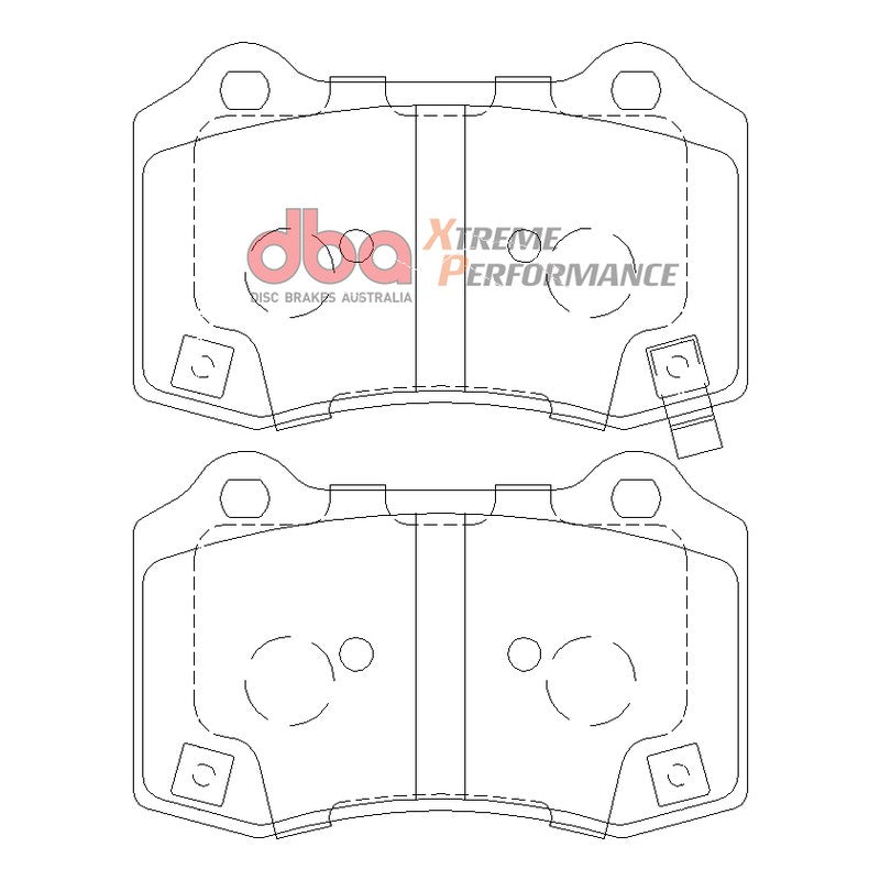 DBA Xtreme Performance Brake Pads 109.7mm x 69.1mm DB8805XP - Rear