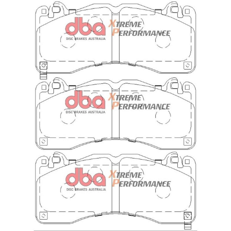 DBA Xtreme Performance Brake Pads 189.6mm x 85.2mm DB9021XP - Front
