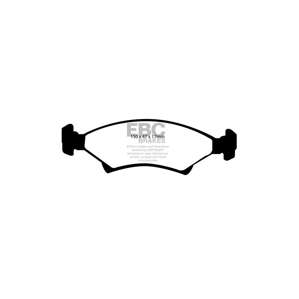 EBC Ultimax Brake Pads 150mm x 47mm DP1001 - Front