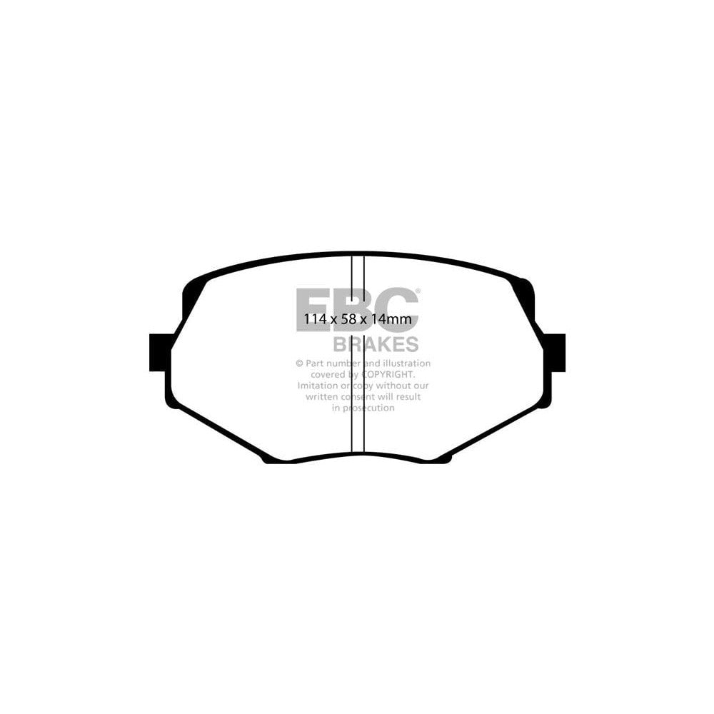 EBC Ultimax Brake Pads 114mm x 58mm DP1002 - Front