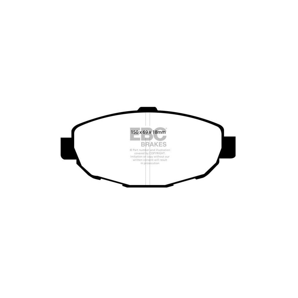 EBC Ultimax Brake Pads 120mm x 71mm DP41007R - Front