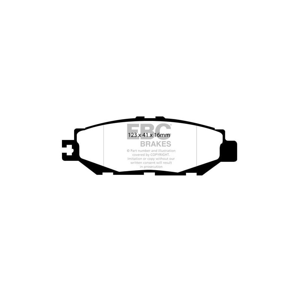 EBC Redstuff Brake Pads 123mm x 41mm DP31008C - Rear