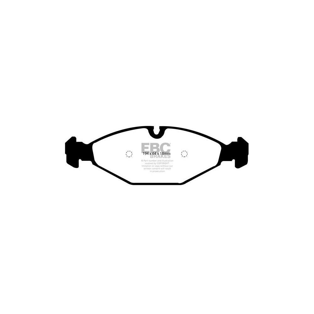 EBC Ultimax Brake Pads 194mm x 64mm DP1009 - Front