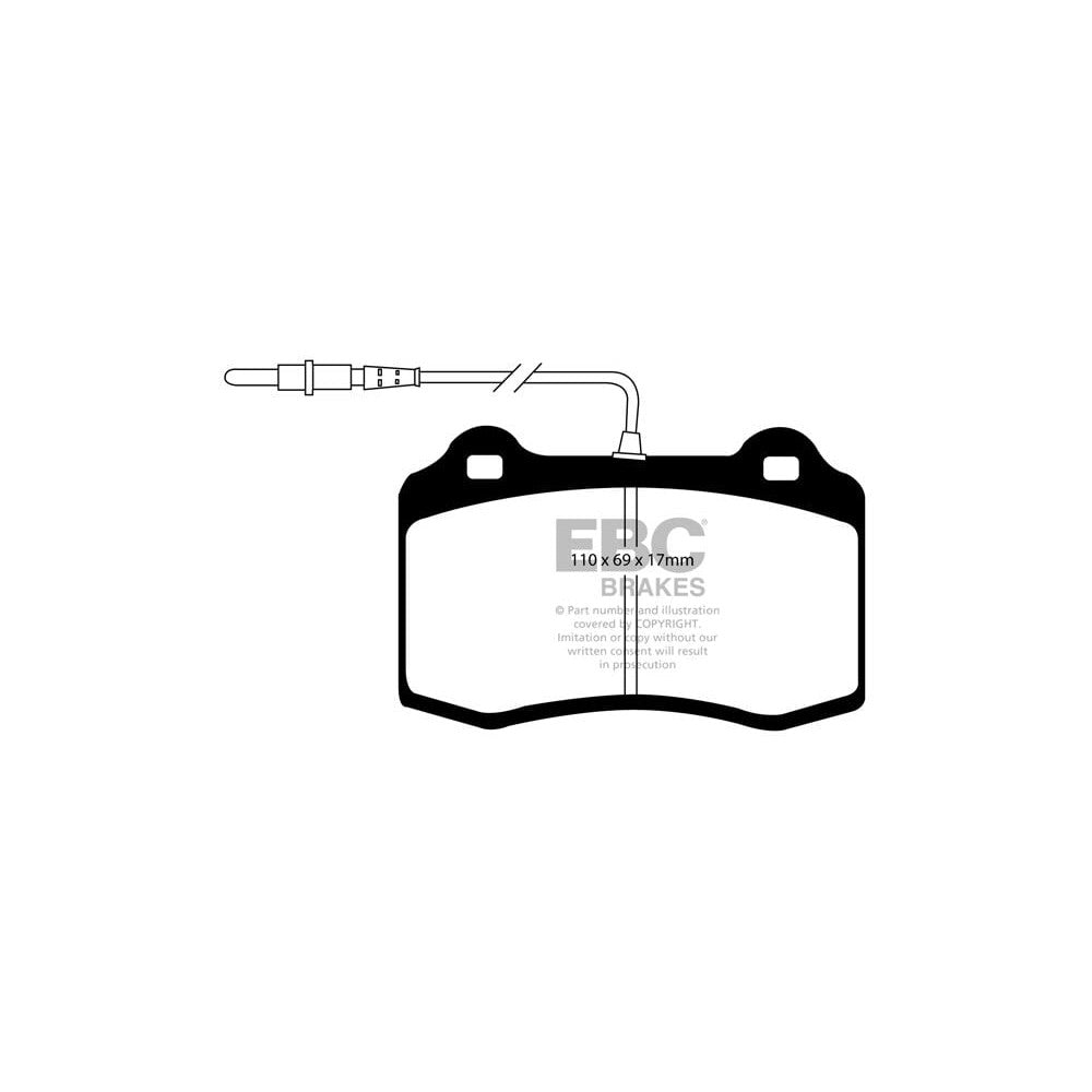 EBC Ultimax Brake Pads 110mm x 69mm DP1031/2 - Front