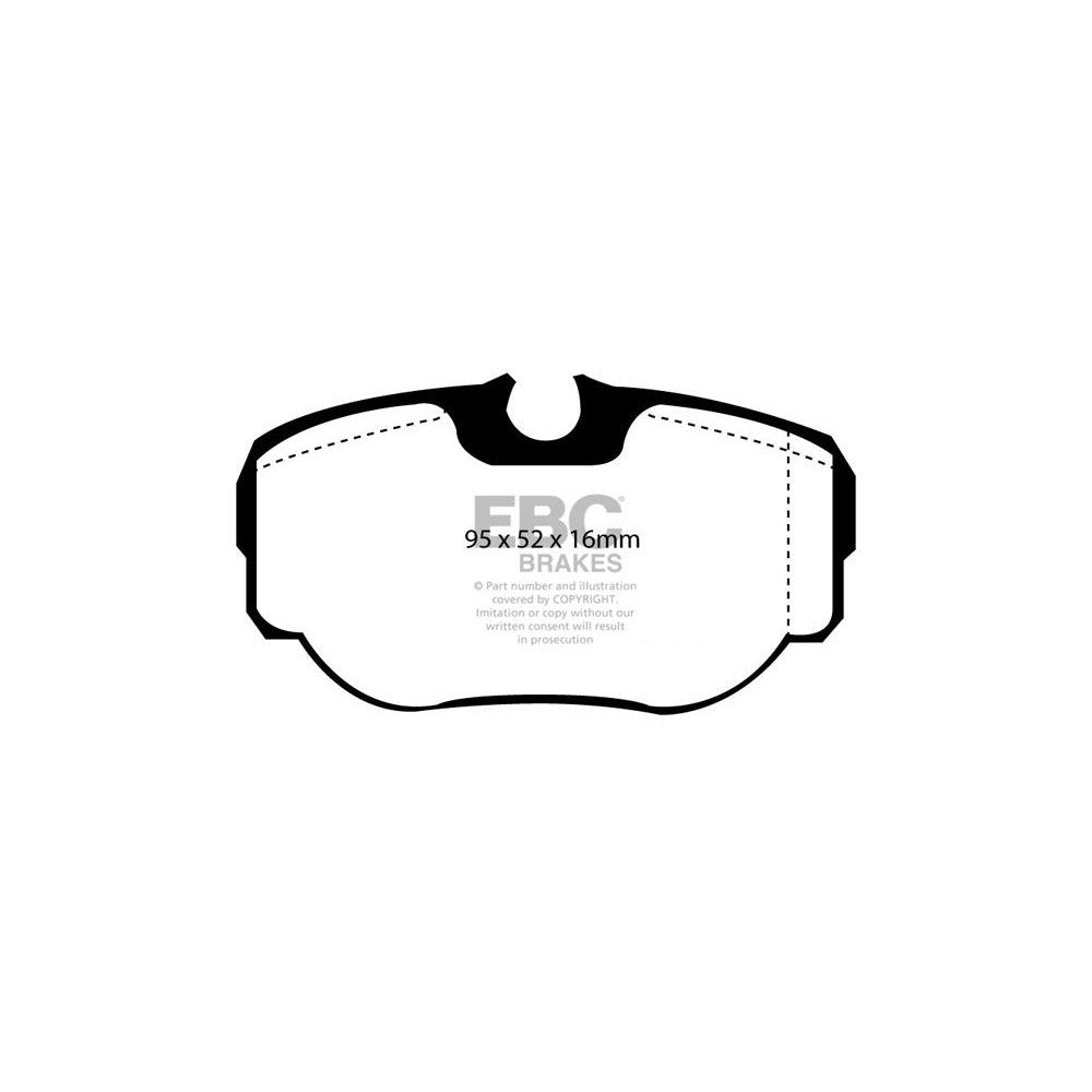 EBC Ultimax Brake Pads 95mm x 52mm DP1038 - Rear