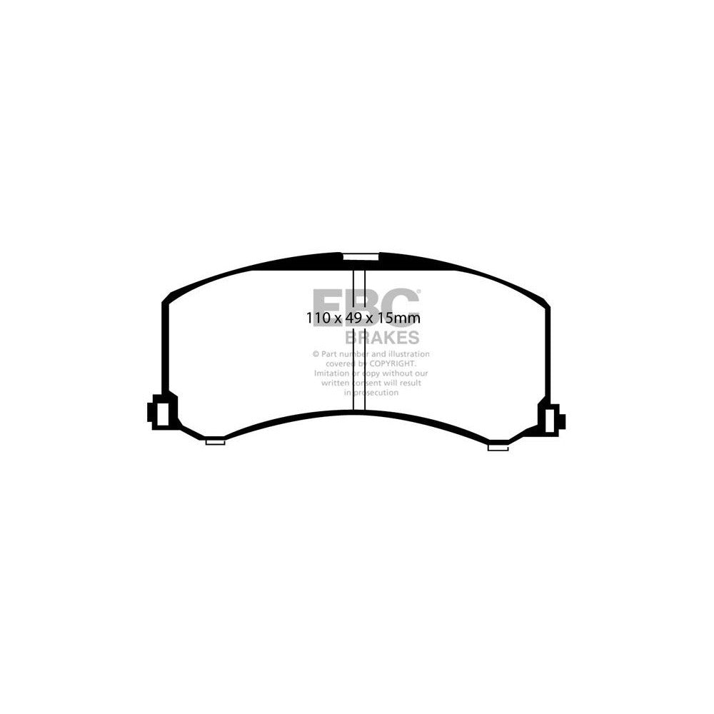 EBC Ultimax Brake Pads 110mm x 49mm DP1041 - Front