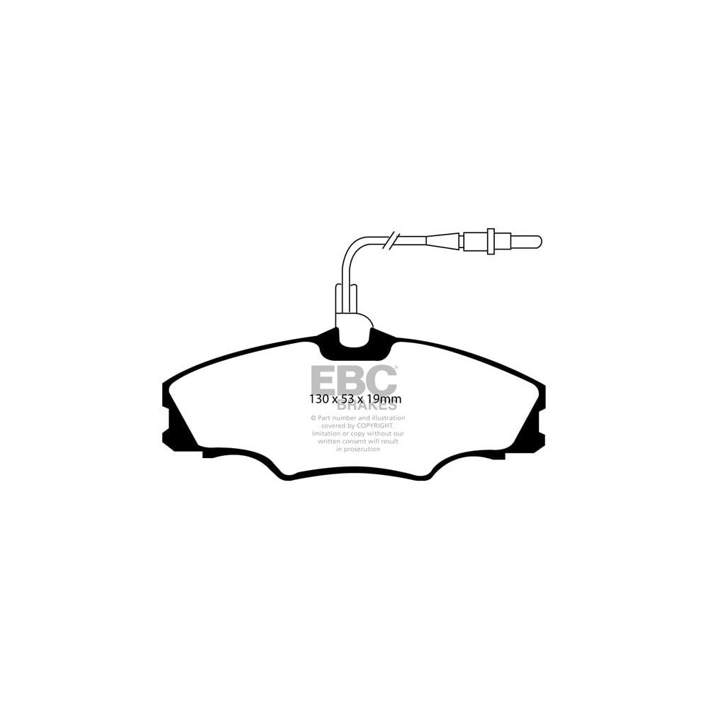 EBC Ultimax Brake Pads 130mm x 53mm DP1049 - Front