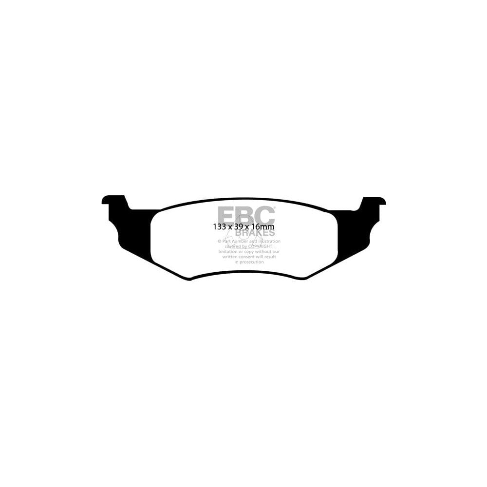 EBC Greenstuff 2000 Brake Pads 133mm x 39mm DP21066 - Rear
