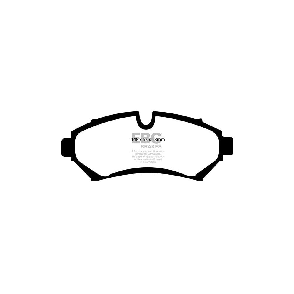 EBC Redstuff Brake Pads 148mm x 63mm DP31100/2C - Front