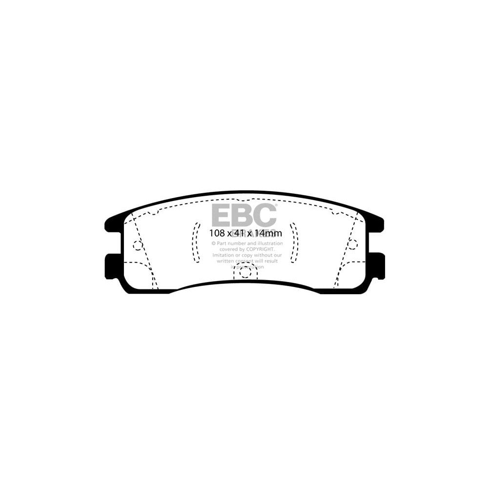 EBC Ultimax Brake Pads 108mm x 41mm DP1122 - Rear