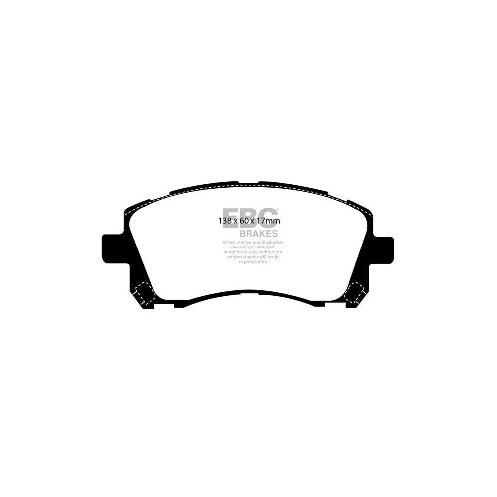 EBC RP-1 Brake Pads 138mm x 60mm DP81134RP1 - Front