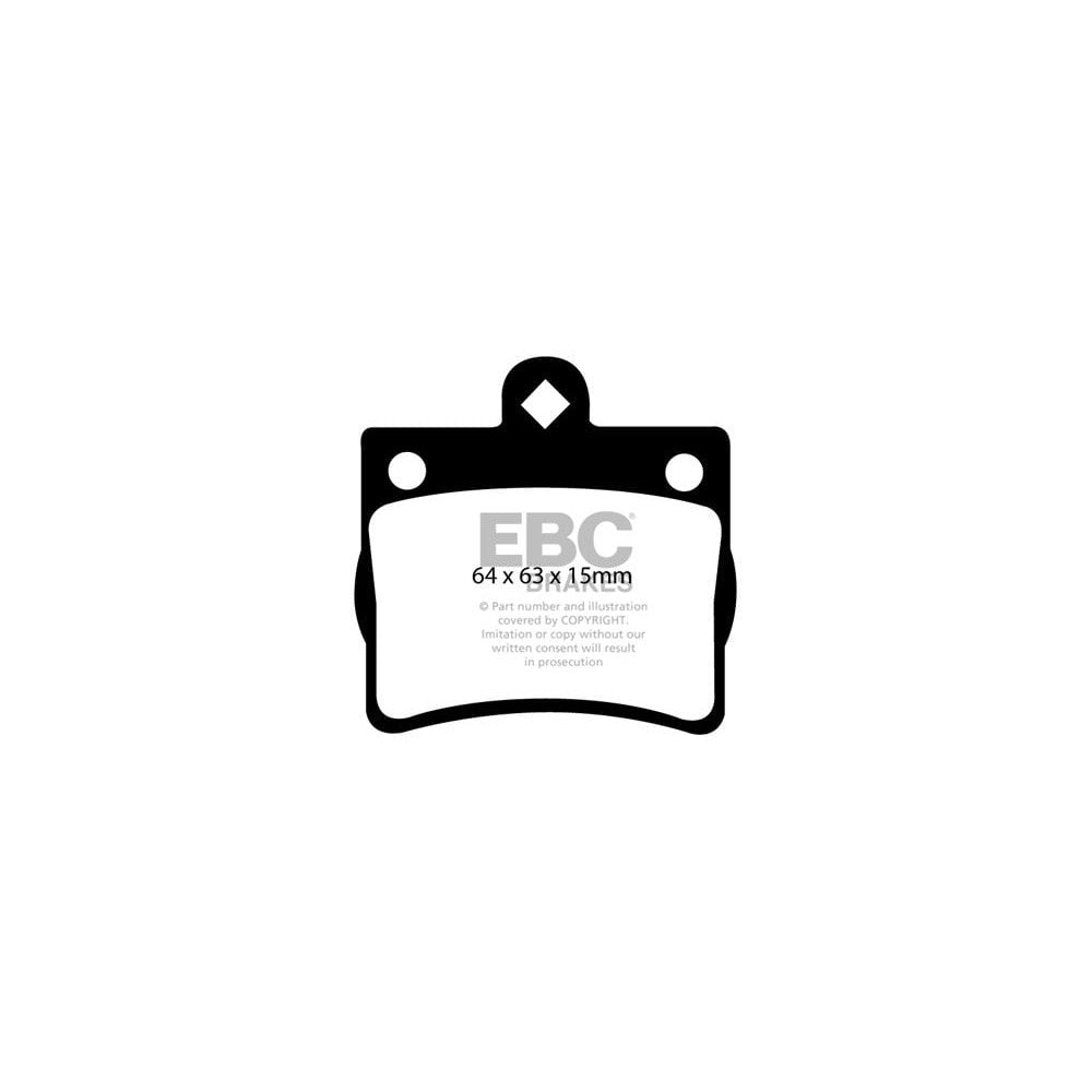 EBC Greenstuff 2000 Brake Pads 64mm x 63mm DP21135 - Rear