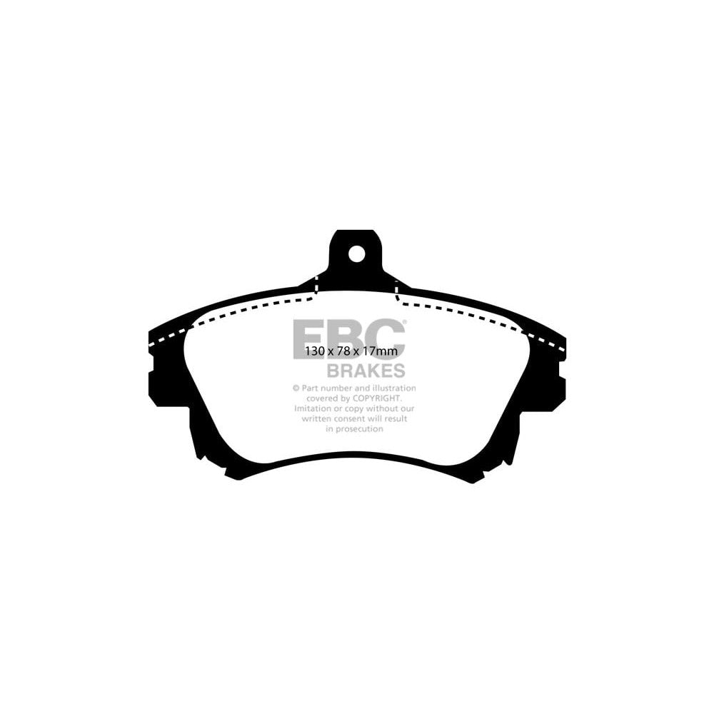 EBC Yellowstuff Brake Pads 130mm x 78mm DP41139R - Front